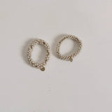 CUTE PEARL CRYSTAL HAIR TIE ELASTIC HANDMADE BAND_CWAHA6763