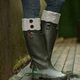 NEW COLOR MATCHING TWIST BUTTON WIDENED SOCKS_CWMS0759