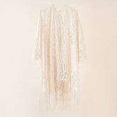 TASSEL LACE FRONT OPEN KIMONO FOR SUMMER WOMENS_CWASC0802