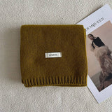 Wool Knit Narrow Scarf Warm Winter Neck Scarf_Cwasc2279