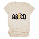 SUMMER NEW ARRIVAL PLUS SIZE TEE WITH LIGHTNING_CWTTS1476