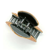 MINI WOVEN FAUX LEATHER TRIBAL HAIR CLAW_CWAHA6381