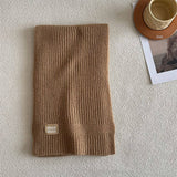 100% WOOL KNITTED STRIPED SCARF SOFT WARM_CWASC2305