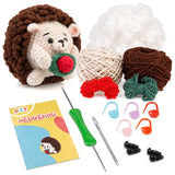 HANDMADE DIY HEDGEHOG CROCHET MATERIAL KIT_CWMM0815