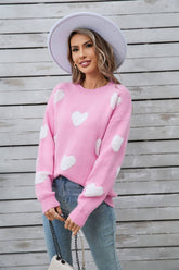 Valentines Day Love Long-Sleeved Knit Sweater