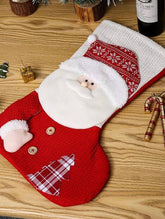 SEQUINED 3D SANTA CLAUS CHRISTMAS STOCKINGS_CWMS1424