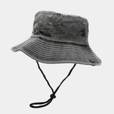 Washed Cotton Wide Brim Sun Hat For Hiking_Cwah3824
