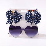 KIDS POLKA DOT GROSGRAIN BOW HAIR CLIP SUNGLASSES_CWAHA6708
