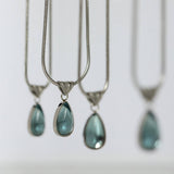 Fashionable Water Drop Blue Ocean Necklace_Cwaje05660