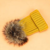 Unisex Knit Beanie Hat With Pom For Winter_Cwah05051