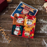 Warm Cartoon Animal Christmas Socks_Cwms0974
