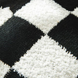 PLAID SIMPLE STYLE KNITTED PILLOW CAR CUSHION_CWMM2375