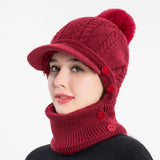 Winter Womens Knitted Pullover Earmuffs Hat_Cwasc1141