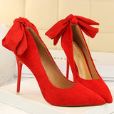 SUEDE SHALLOW POINTED TOE STRAPPY HIGH HEELS_CWSHH0074