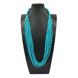 ETHNIC STYLE MULTI LAYERED WOODEN BEAD NECKLACE_CWMM4725