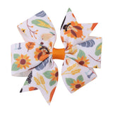 THANKSGIVING TURKEY PUMPKIN TAIL HAIR CLIP_CWAHA6681