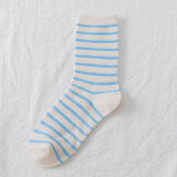 Women New Striped Cute Breathable Pile Socks_Cwms0470