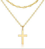 Cross Necklace Is A Full Diamond Collarbone Chain