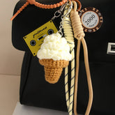 CREATIVE ICE CREAM KEYCHAIN WITH BRAIDED CORD_CWMM7647