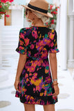 Stylish Loose Ruffled Dress_Cwdsd2647