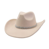 Western Cowboy Fedora Hat Ethnic Design_Cwah04443