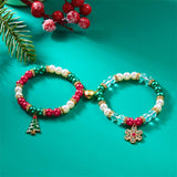 CHRISTMAS SNOWFLAKE PENDANT MAGNETIC BRACELET_CWAJE2387