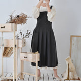 COTTON SOLID COLOR ADJUSTABLE APRONS WITH POCKETS_CWMM3298