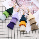 HANDMADE COTTON ROPE TASSEL KEYCHAIN_CWMM1558