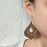 SIMPLE AND FASHIONABLE HOLLOW WATER DROP EARRINGS_CWAJE1572