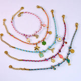 Dopamine Color Beaded Necklace Handmade Chic_Cwmm6951