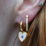 DOPAMINE HEART OPAL STAR CRYSTAL SWEET EARRINGS_CWAJE5061