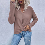 Waffle Knot Base Knit Sweater