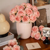 ELEGANT BURNT EDGE ROSE BOUQUET FOR TABLE DECOR_CWMM6578
