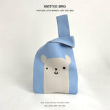 Cartoon Animal Series Knitted Handbag_Cwab2372