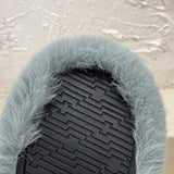 Wear Thick Bottom Of Plush Slippers Outside