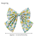 CHILDRENS SIMPLE FLORAL BOW HAIRPIN_CWAHA2366