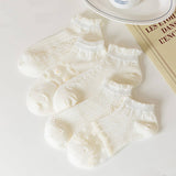 MESH BOAT SOCKS SIMPLE SOLID COLOR GLAS FIBER SOCKS_CWMS0522