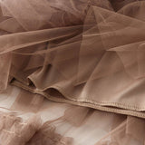 FASHION FLOWY TULLE TIERED DANCE MIDI SKIRT_CWBMS0387