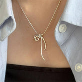 BASIC BOW FRESH AND SWEET NECKLACE_CWAJE1597