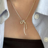 BASIC BOW FRESH AND SWEET NECKLACE_CWAJE1597