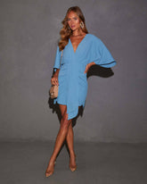 Solid Color Temperament Elegant Irregular Dress