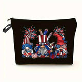 BLACK DOUBLE SIDED PRINTED COSMETIC BAG_CWAB2262