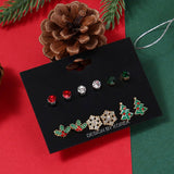 CHRISTMAS EARRING COMBINATION CARTOON EARRING SET_CWMM2611