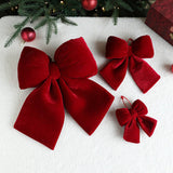 BIG RED VELVET 3D BOW XMAS WINDOW DECOR_CWMM9673