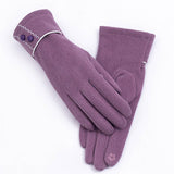 Warm Fleece Windproof Breathable Womens Gloves_Cwmm1539