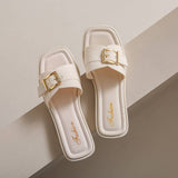 ADJUSTABLE BUCKLED SANDALS SLIPPERS_CWSHS0674