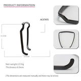 ACETATE SQUARE SUNGLASSES HEADBAND HAIRPIN_CWAHA4351