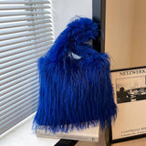 Winter Large Capacity Tassel Plush Shoulder Bag_Cwab3980