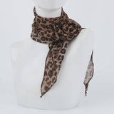 Leopard Rose Print Slim Scarf For Women_Cwasc03967
