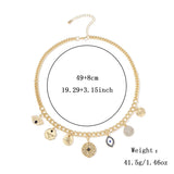 Womens Diamond Relief Small Pendant Necklace